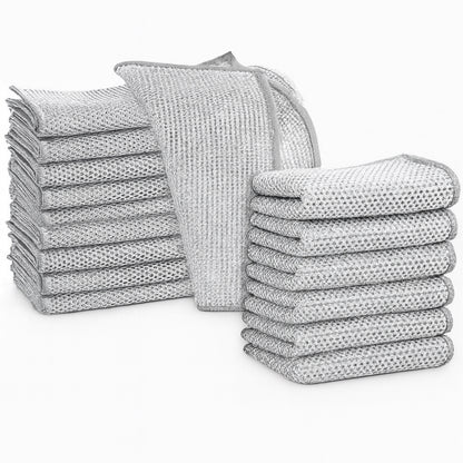 Pack of 10 Kitchen Steel Mesh Wire DisWasher Cleaning Cloth Piece