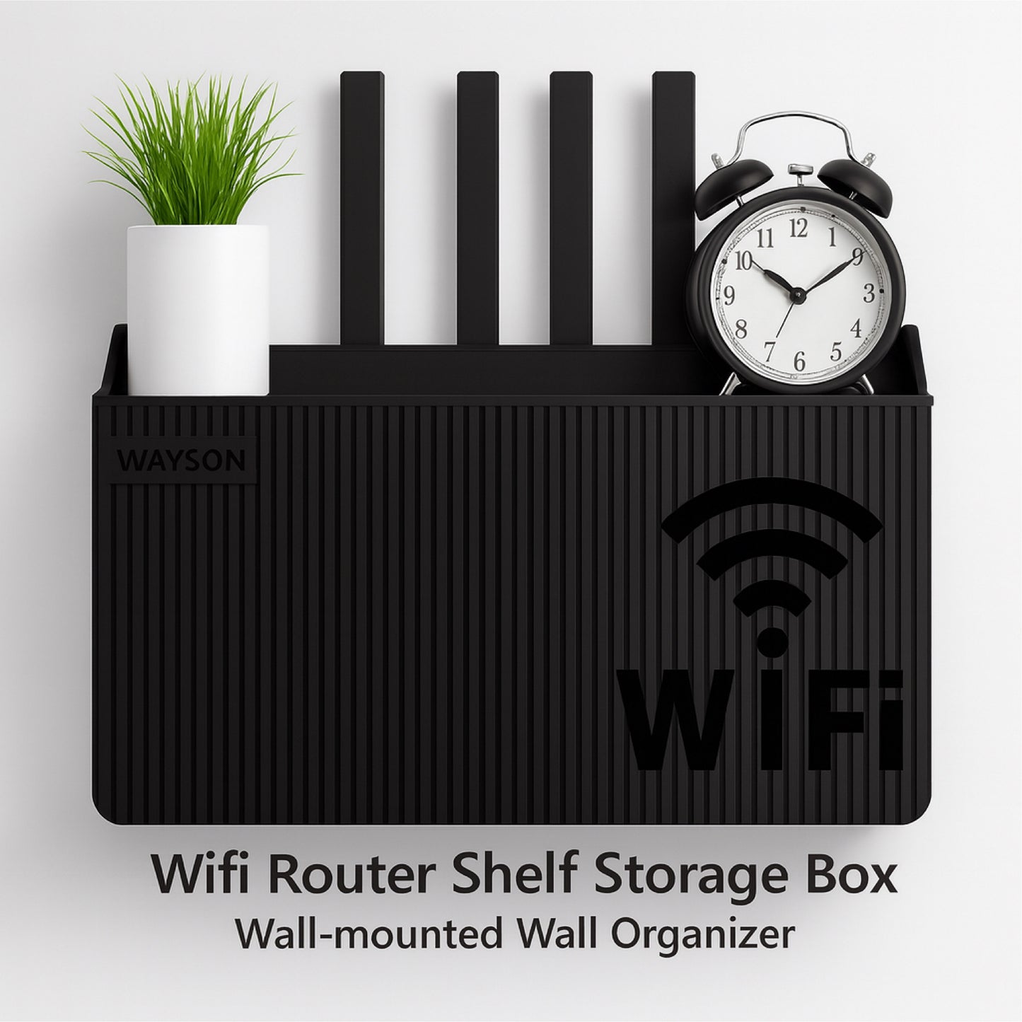 Wall Mounted Wireless Wifi Router Shelf ABS Plastic Storage Box