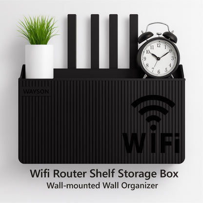 Wall Mounted Wireless Wifi Router Shelf ABS Plastic Storage Box