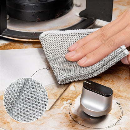 Pack of 10 Kitchen Steel Mesh Wire DisWasher Cleaning Cloth Piece