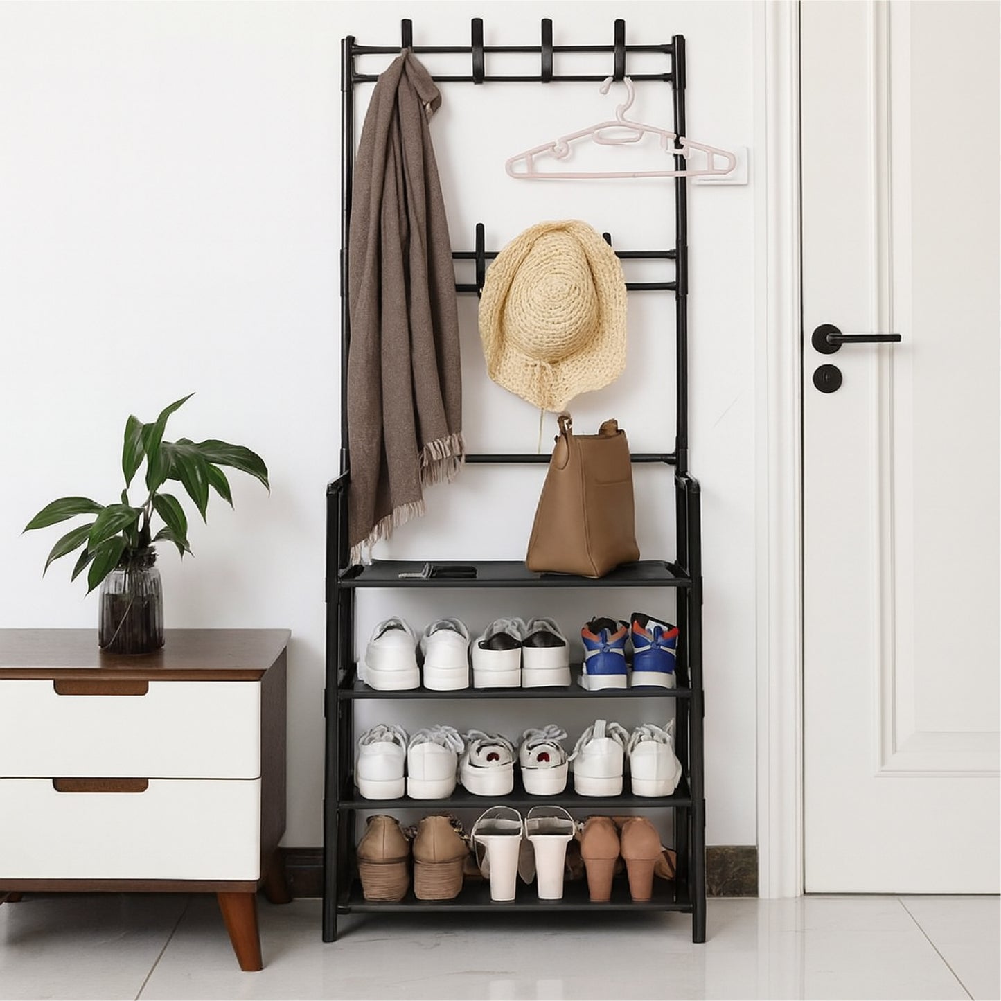 Multi-Function Shoes Rack With Hanger