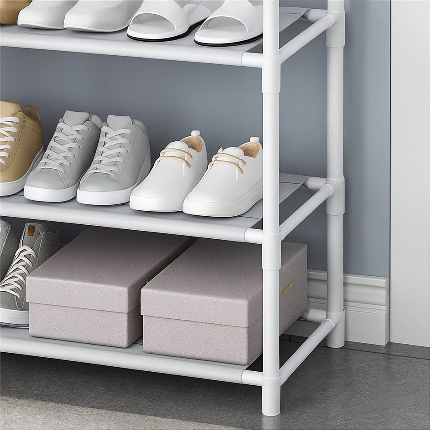 Multi-Function Shoes Rack With Hanger