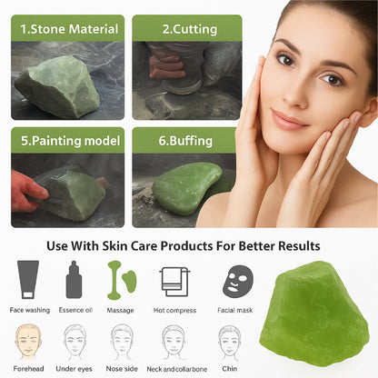 Flawless Jade Roller with Gua Sha Stone
