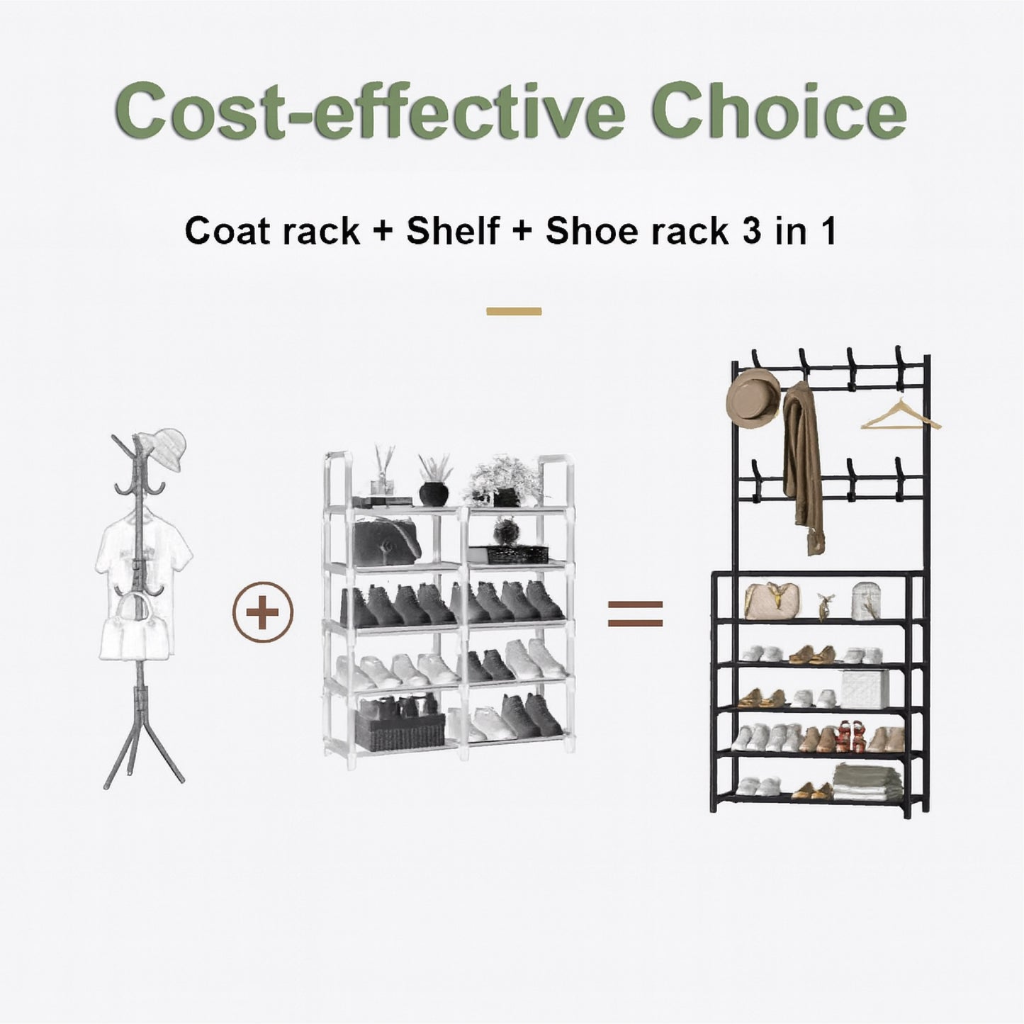 Multi-Function Shoes Rack With Hanger