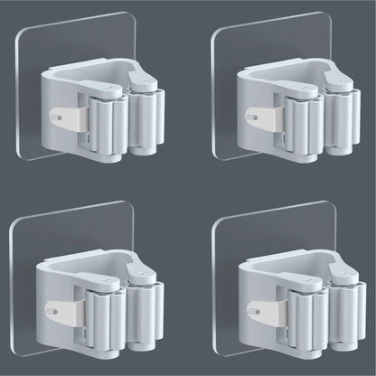 Easy-Install Wall-Mounted Mop & Broom Holder