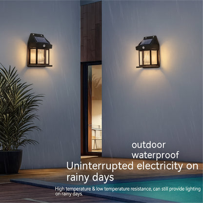Solar Charge Motion Sensor Solar Waterproof Wall Lamp