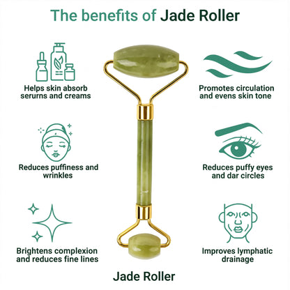 Flawless Jade Roller with Gua Sha Stone