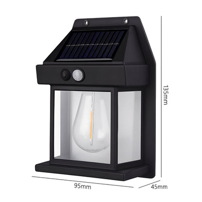 Solar Charge Motion Sensor Solar Waterproof Wall Lamp